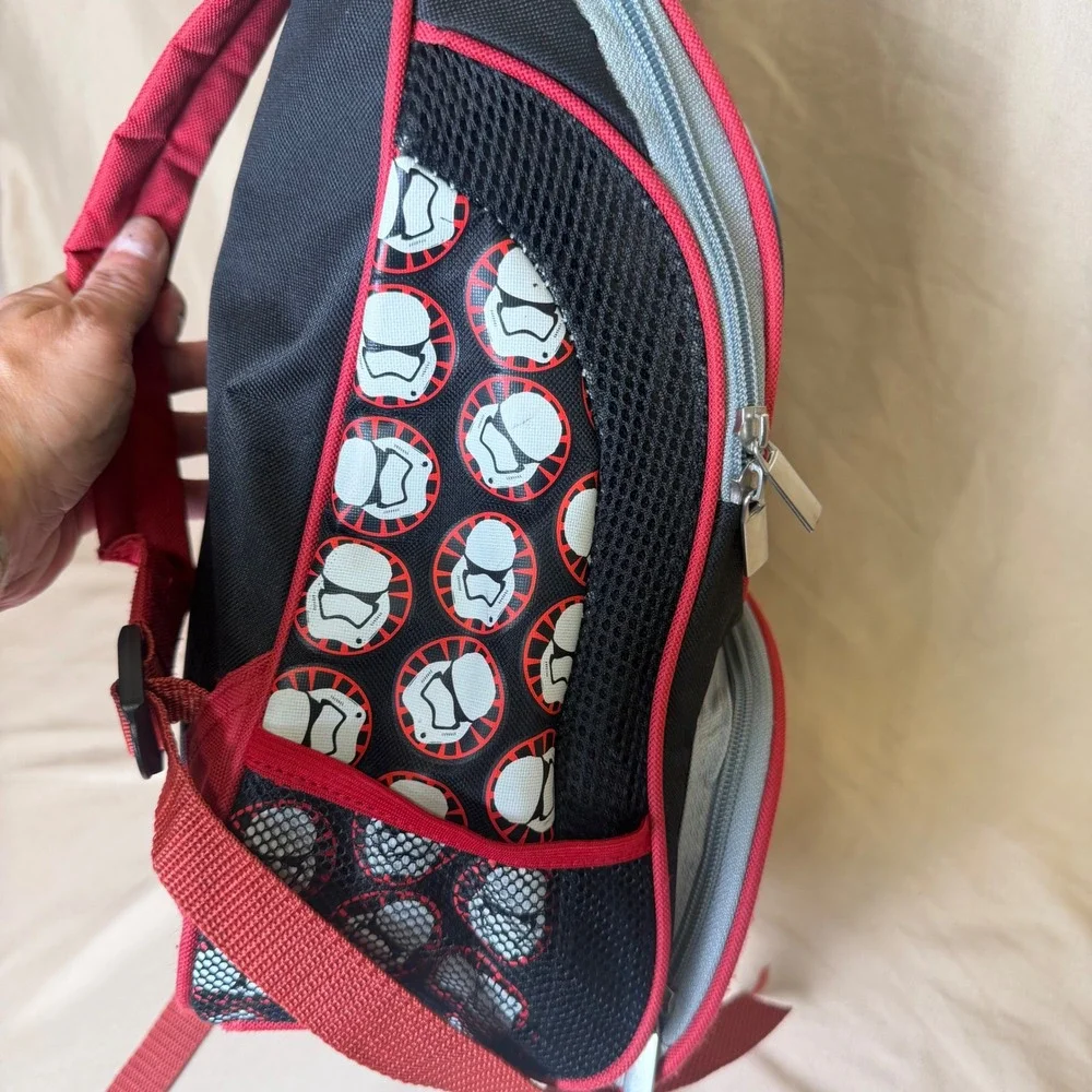 Star Wars The Force Awakens Kylo Ren Stormtrooper Kids Backpack Black Red